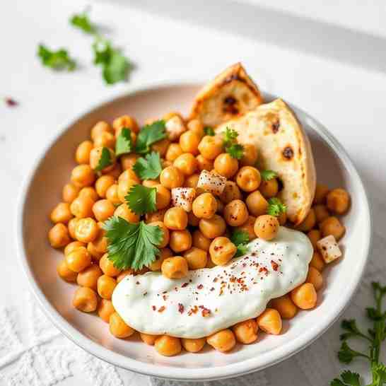 Healthy Chickpea Fatteh - Easy Mediterranean Diet Recipe